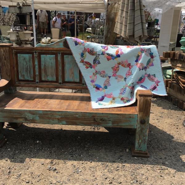 Brimfield Awakenings quilt at Brimfield Antiques Show